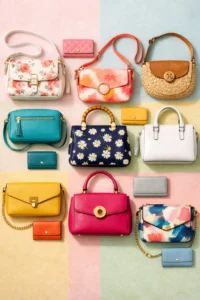 8 Mart renkli kol ve el çantaları ve cüzdanlar