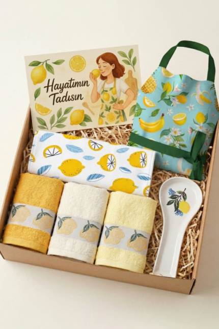 Anneler Günü Limon Mutfak Hediye Kutusu