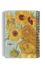 Vincent Van Gogh / Vase with 12 Sunflowers Desenli A5 Defter