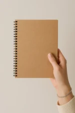 Kraft A5 Kapaklı Çizgisiz Defter - 60 Yaprak