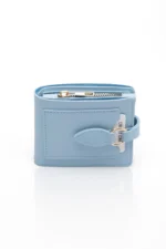 Açık Mavi Deri Kadın Cüzdan