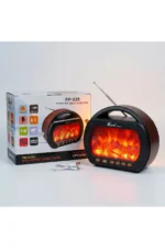 Şömine Efektli Bluetooth Radyo & Taşınabilir Hoparlör