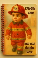 Küçük İtfaiyeci Kişiselleştirilmiş Hediye Kitabı