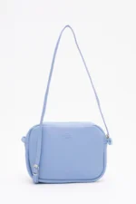 Fermuarlı, Ayarlanabilir Çapraz Askılı Mavi Mini Urban Omuz Çantası