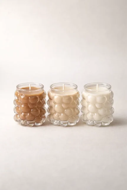 3'lü Kahve Esanslı Aura Mum