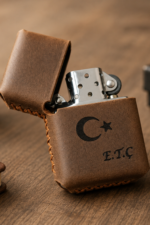 Taba Hakiki Deri Çakmak Ay Yıldız