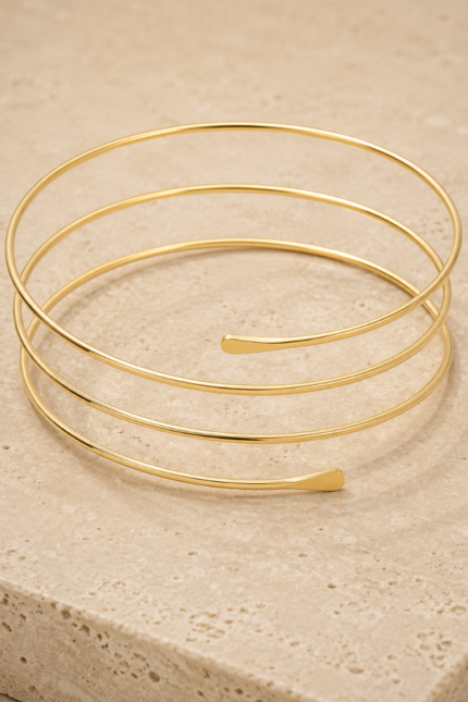 Gold Spiral Pazu Bileziği