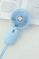 Mavi Şarj Edilebilir Mini El Fanı