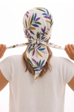 Safari Bağlama, Siperli, Renkli Yapraklar Bandana Vizör