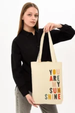 You Are My Sunshine Baskılı Kanvas Çanta