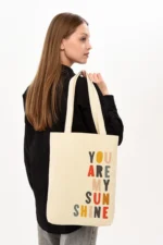 You Are My Sunshine Baskılı Kanvas Çanta