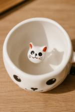 Kedi Desenli, Kedi Sürprizli Burgu Kulplu Kupa