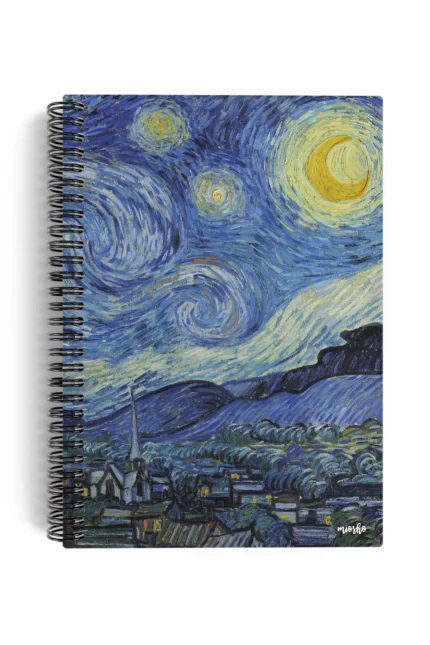 Vincent Van Gogh / The Starry Night Desenli A5 Defter