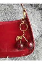 Kiraz Figürlü Charm, Anahtarlık, Süs
