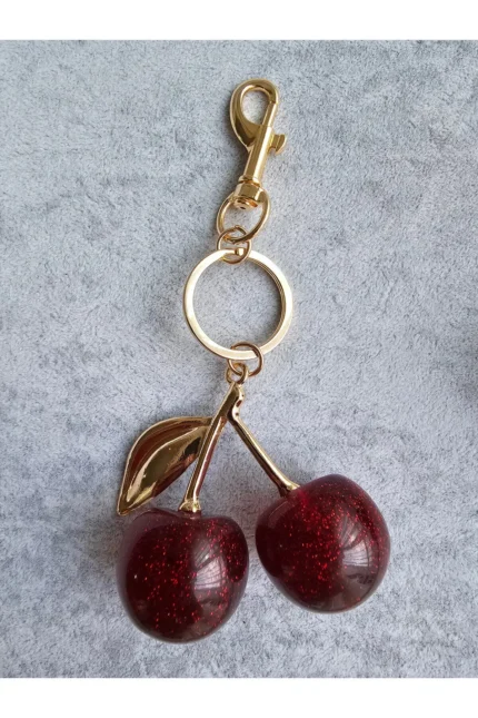 Kiraz Figürlü Charm, Anahtarlık, Süs